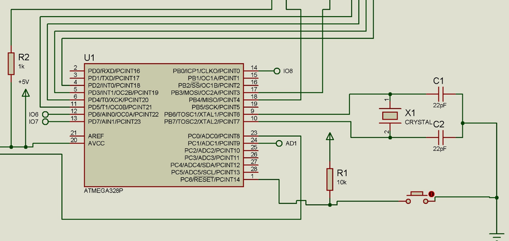 Arduino Standalone circuit diagram