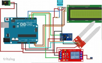 The Schematic Diagram for the IoT Based Temperature Control with feeding