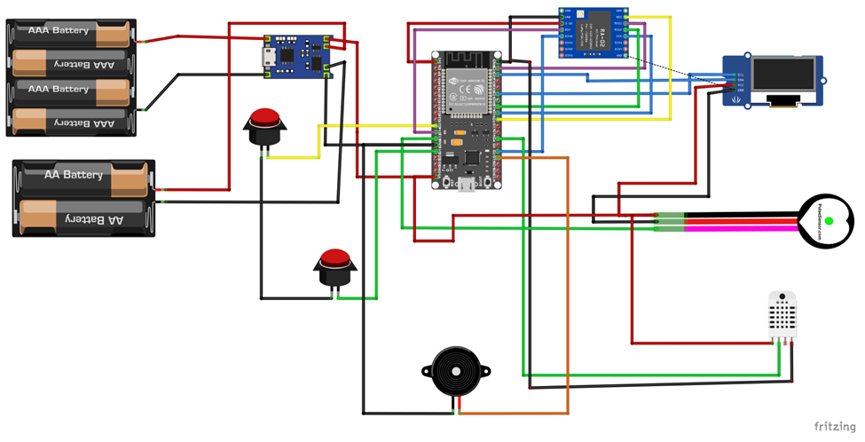 The transmitter side of the IoT Pulse monitoring project