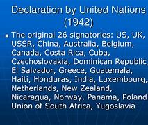 The Declaration by United Nations (1942