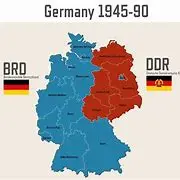 the Federal Republic of Germany (West Germany) and the German Democratic Republic (East Germany)