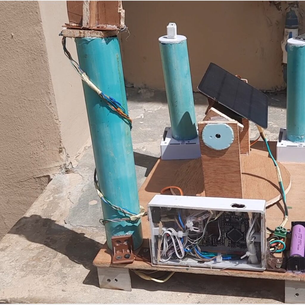 The solar tracker with weather station project design