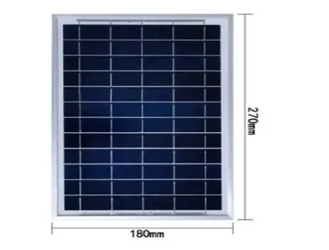 The solar panel used for the solar tracker with weather station project