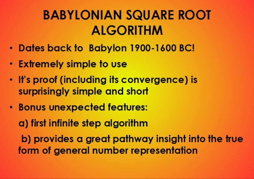 Babylonian Algorithm