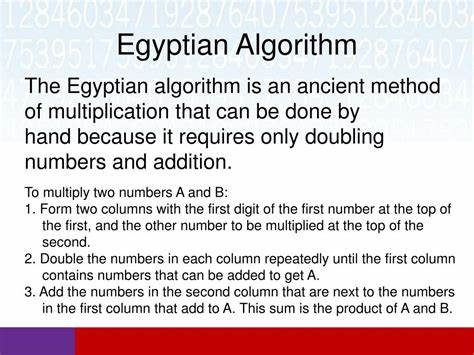 Egyptian Algorithm