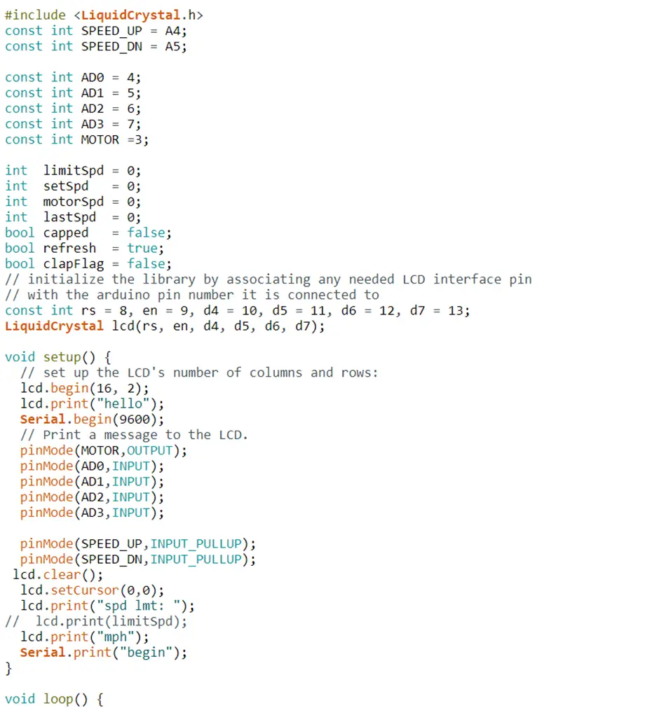 Arduino source code of the project design