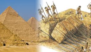 The Egyptian building the pyramid is part of Africa's Earlies Civilization