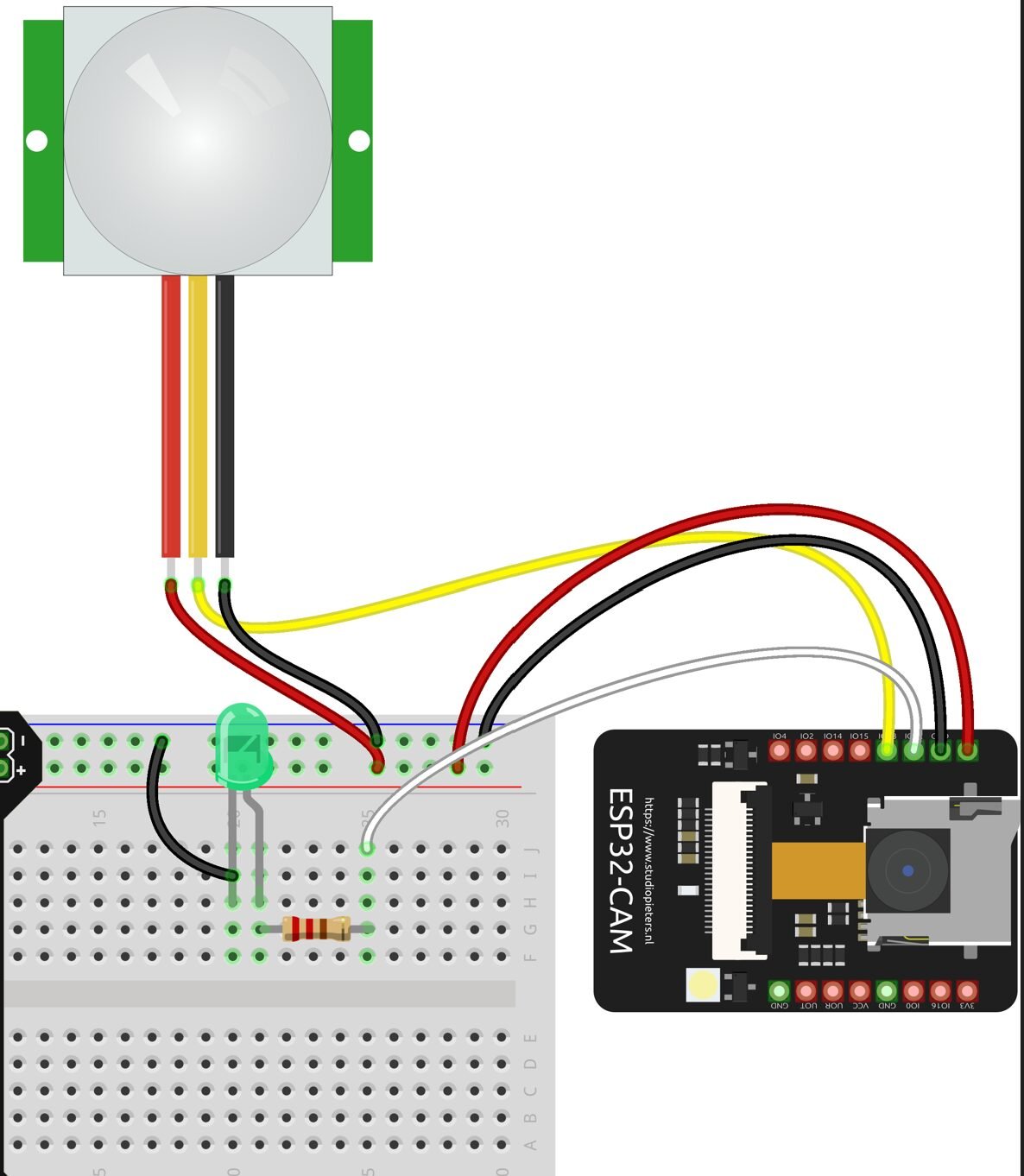 IoT smart doorbell: The component list for the DIY project design