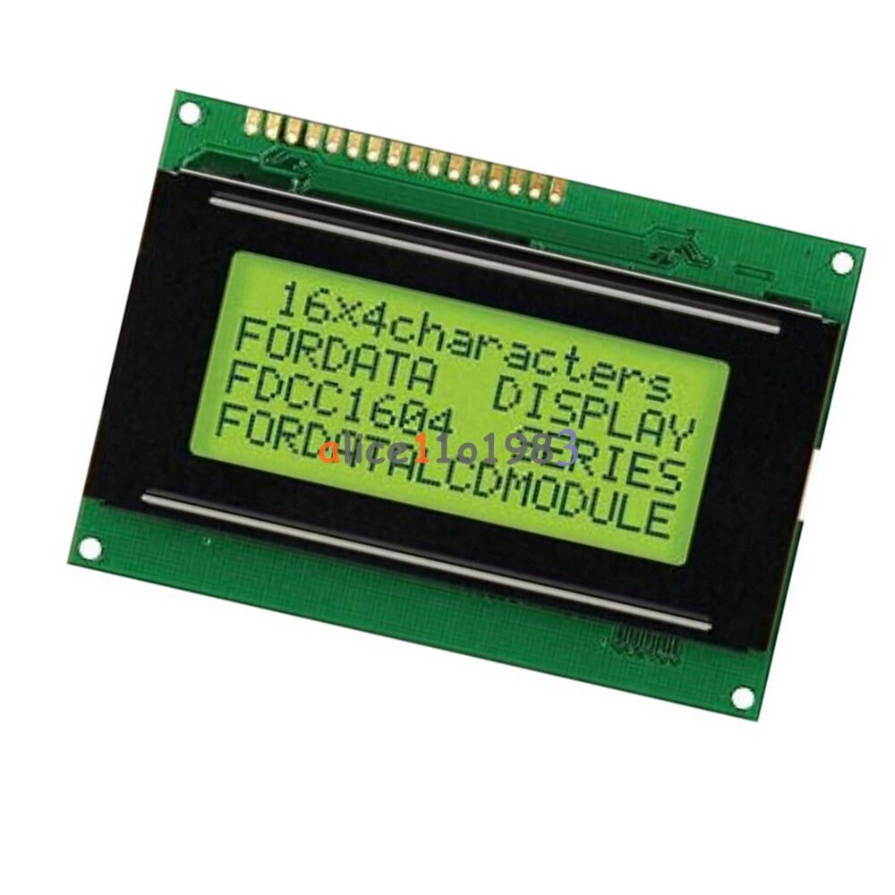 The type of LCD module used in the RFID Train Passenger Authentication System project