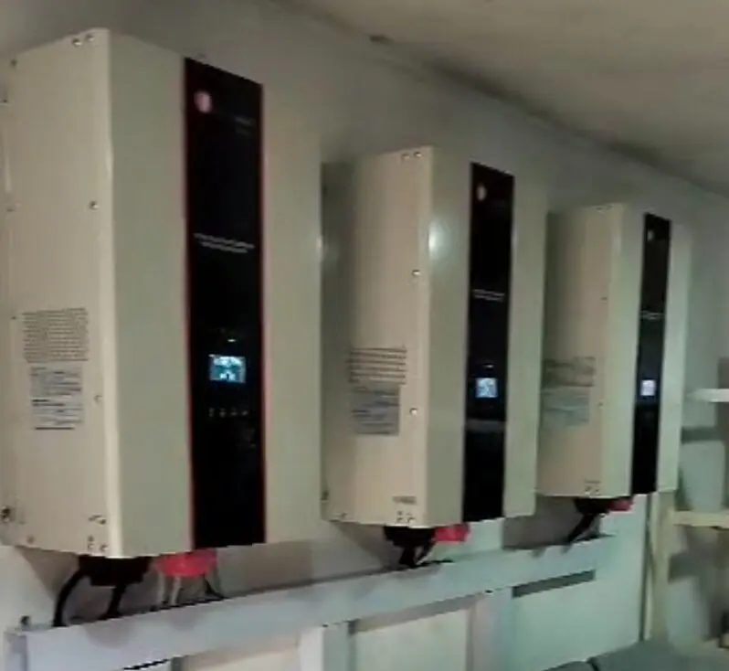 3 pieces of 10KVA inverters used for this solar inverter installation