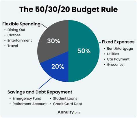 2. Create a Realistic Budget: The 50/30/20 Rule