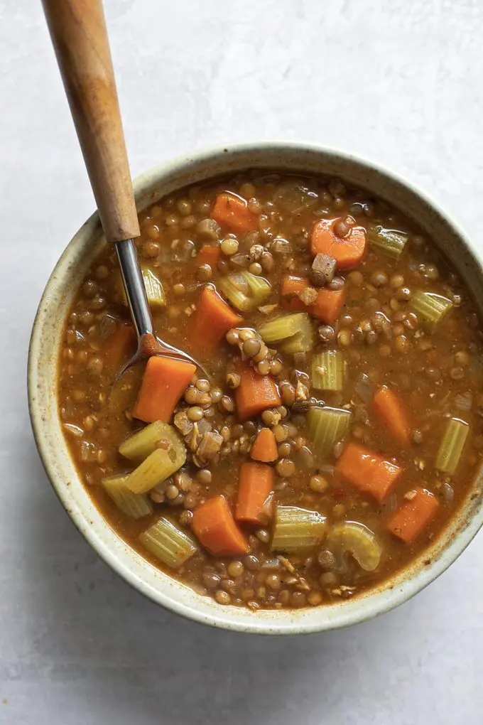 3. Quick Lentil Soup: