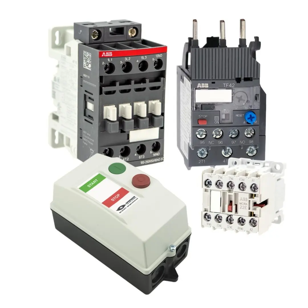Electrical Control System components, the relay and contactors