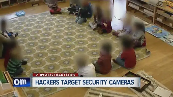 Security camera hacked