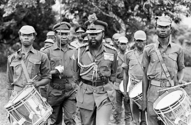 Emeka Odumegwu Ojukwu of The Biafran Military