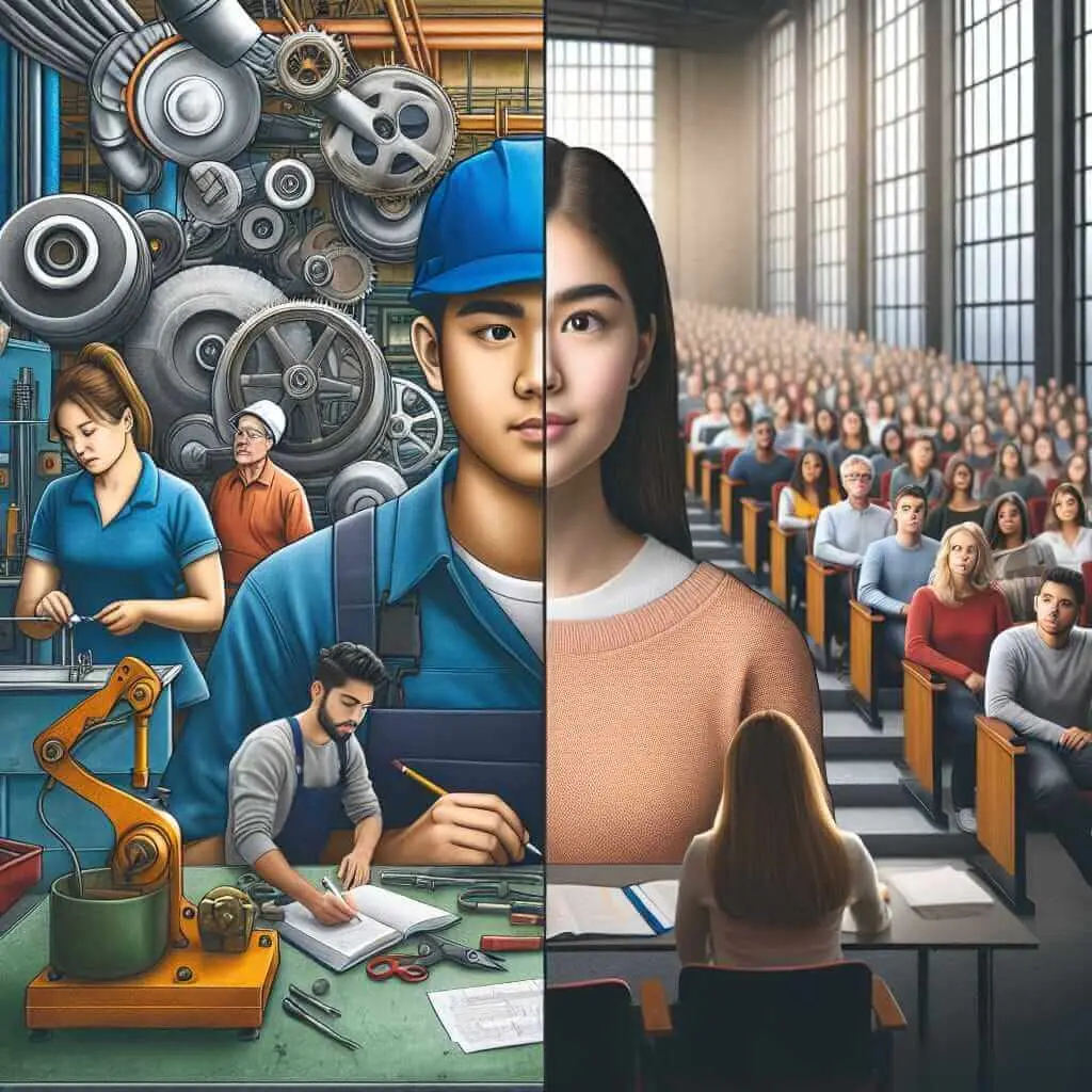 vocational training vs university education