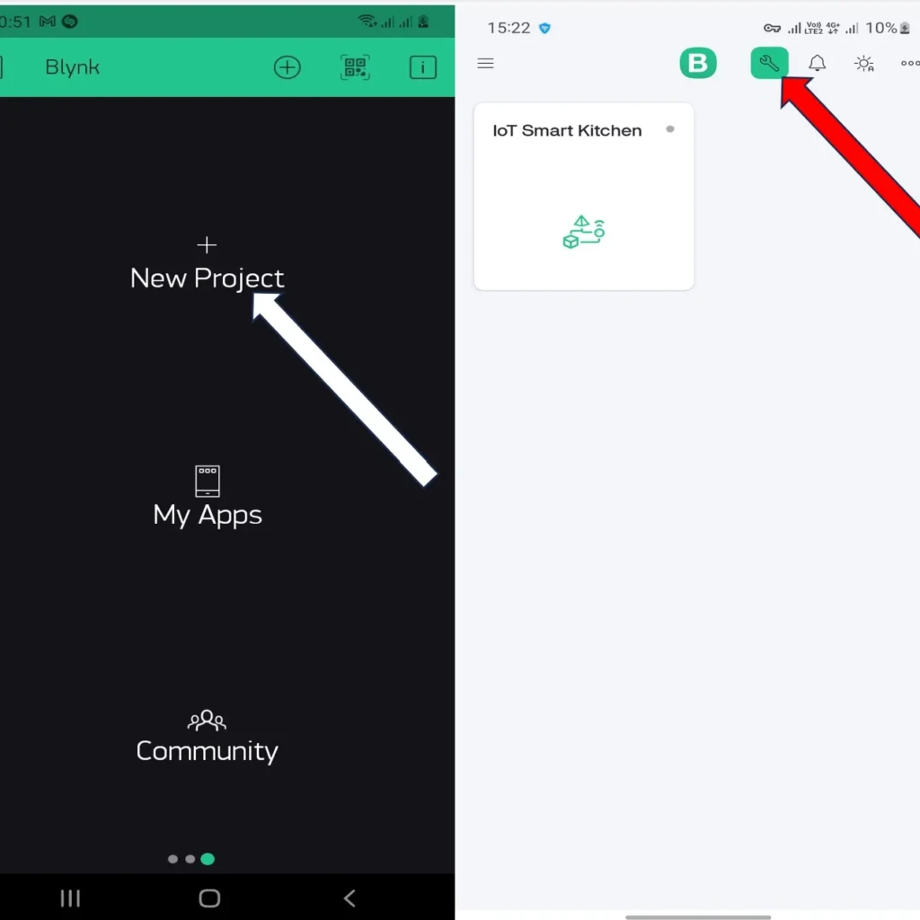 adding a new device to Blynk IoT