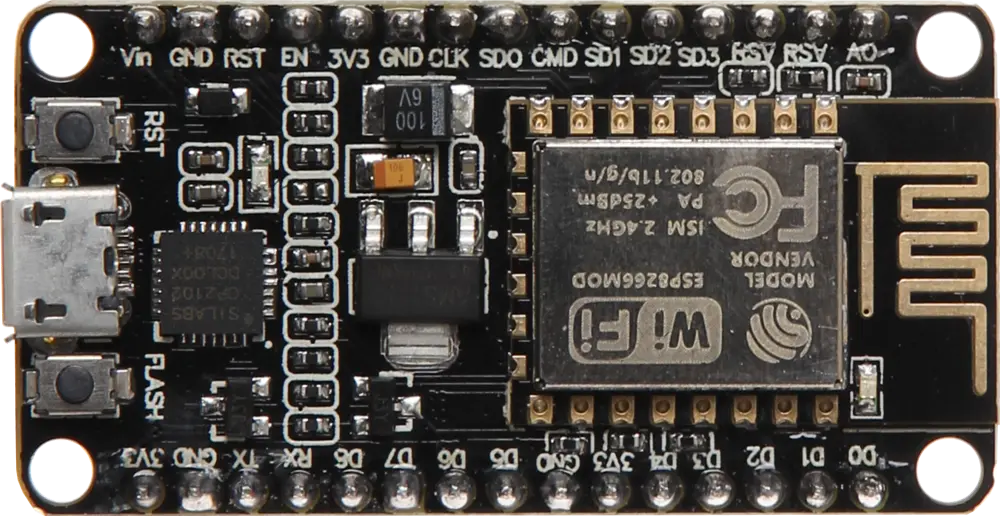 NodeMCU ESP8266 module used for the project design