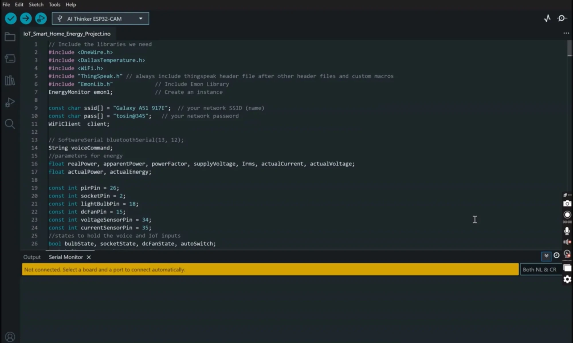 Programming the IoT home Automation Using Arduino IDE