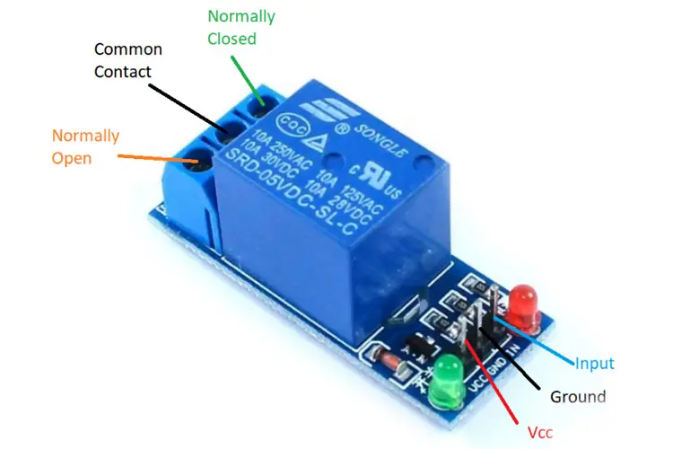 Single Channel Relay Module Pinout