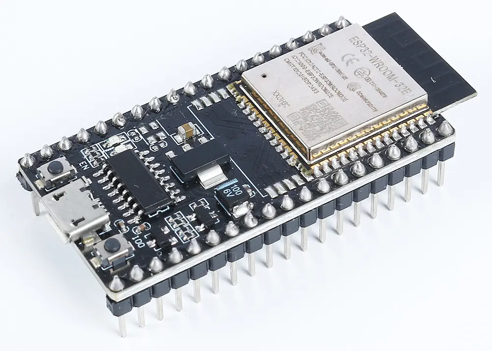 The ESP32 WROOM 32E development board used for the IoT Smart Home Project Design
