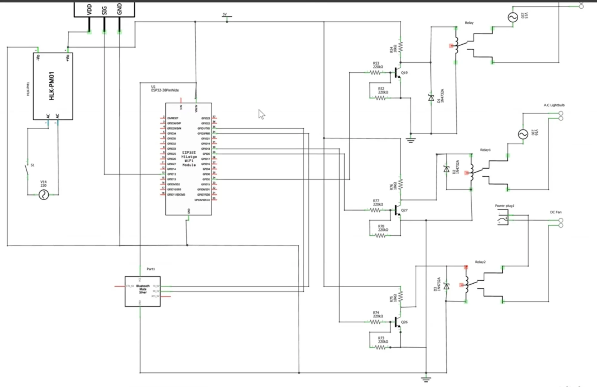 THe schematic diagram for the IoT Smart Home With Voice Control and Energy monitoring_2