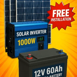 1000W Solar Inverter Package with 60Ah Battery 2