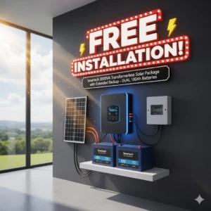 Smartech 3000W solar Inverters with 200AH Battery Package 2