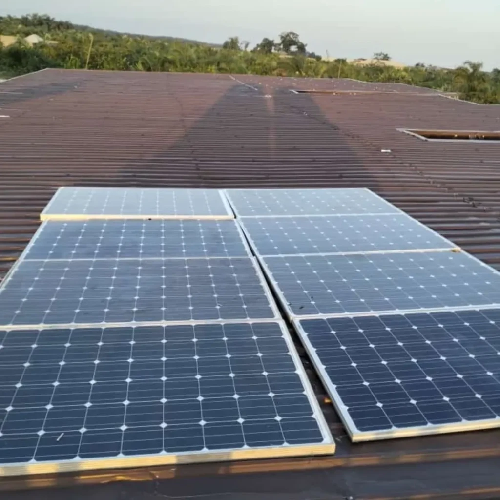 Solar Panels mounted on the roof