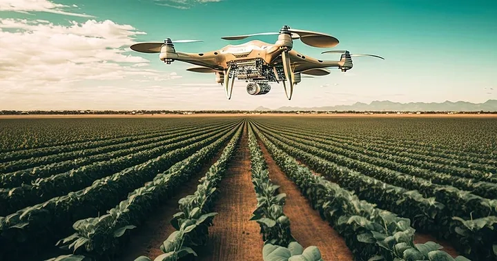 AI drone crop monitoring