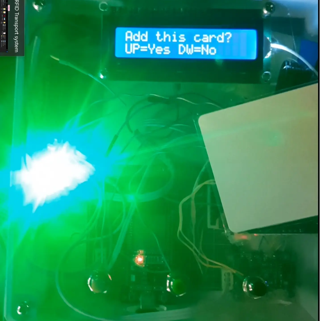 ESP32 RFID Cashless Payment System- A new card being scanned